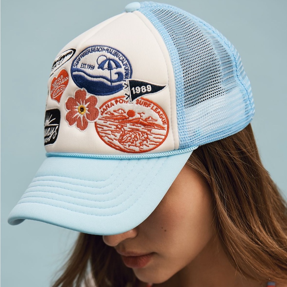 Coney Island Picnic Patchwork Trucker Hat- Beach Patches
